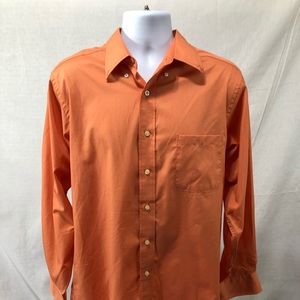 Chaps Button Down Orange 16-16 Wrinkle Free